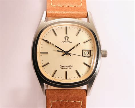 omega seamaster quartz square face|Omega Seamaster quartz vintage value.